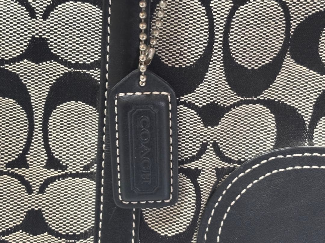 セール‼️Coach ボストンバッグ グレー/ブラック横35×横23×幅10cm