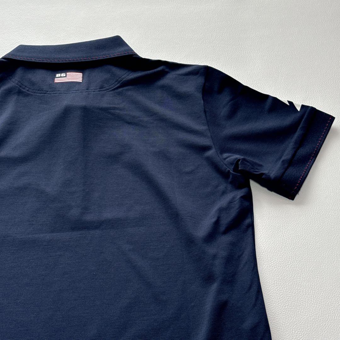 【新品　タグ付き】BRIEFING ネイビー ポロシャツ　ゴルフウェア　ロゴ入り