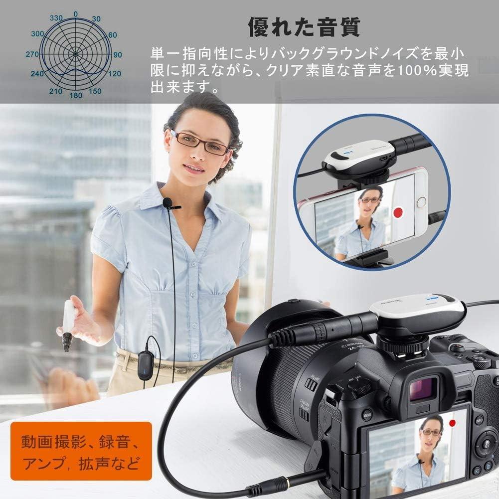 【現品限りの大特価❣】ワイヤレスマイク ヘッドセット ピンマイク　動画撮影 録音