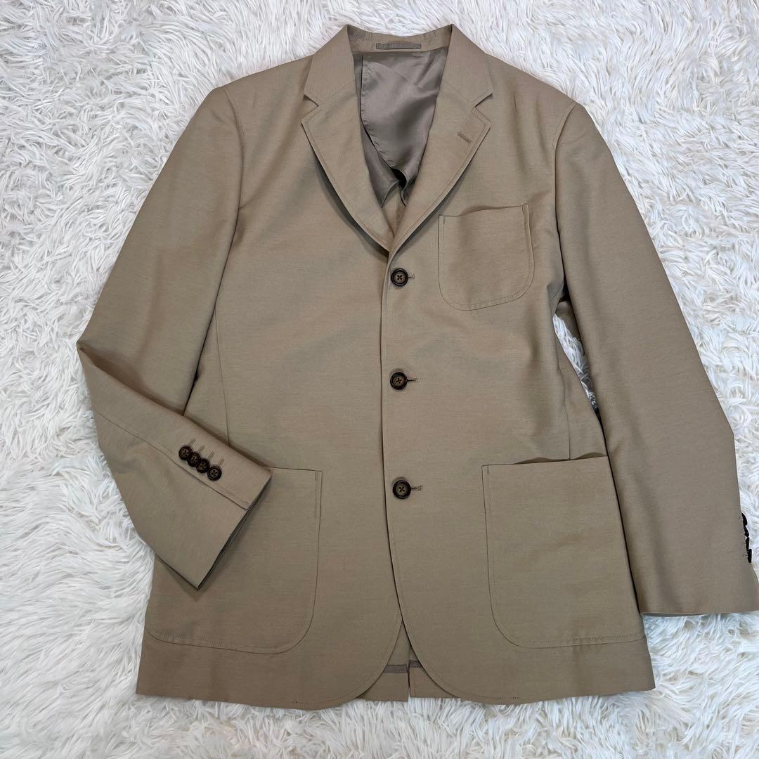美品✨ mont-bell テーラードジャケット M ベージュ ストレッチ 軽量