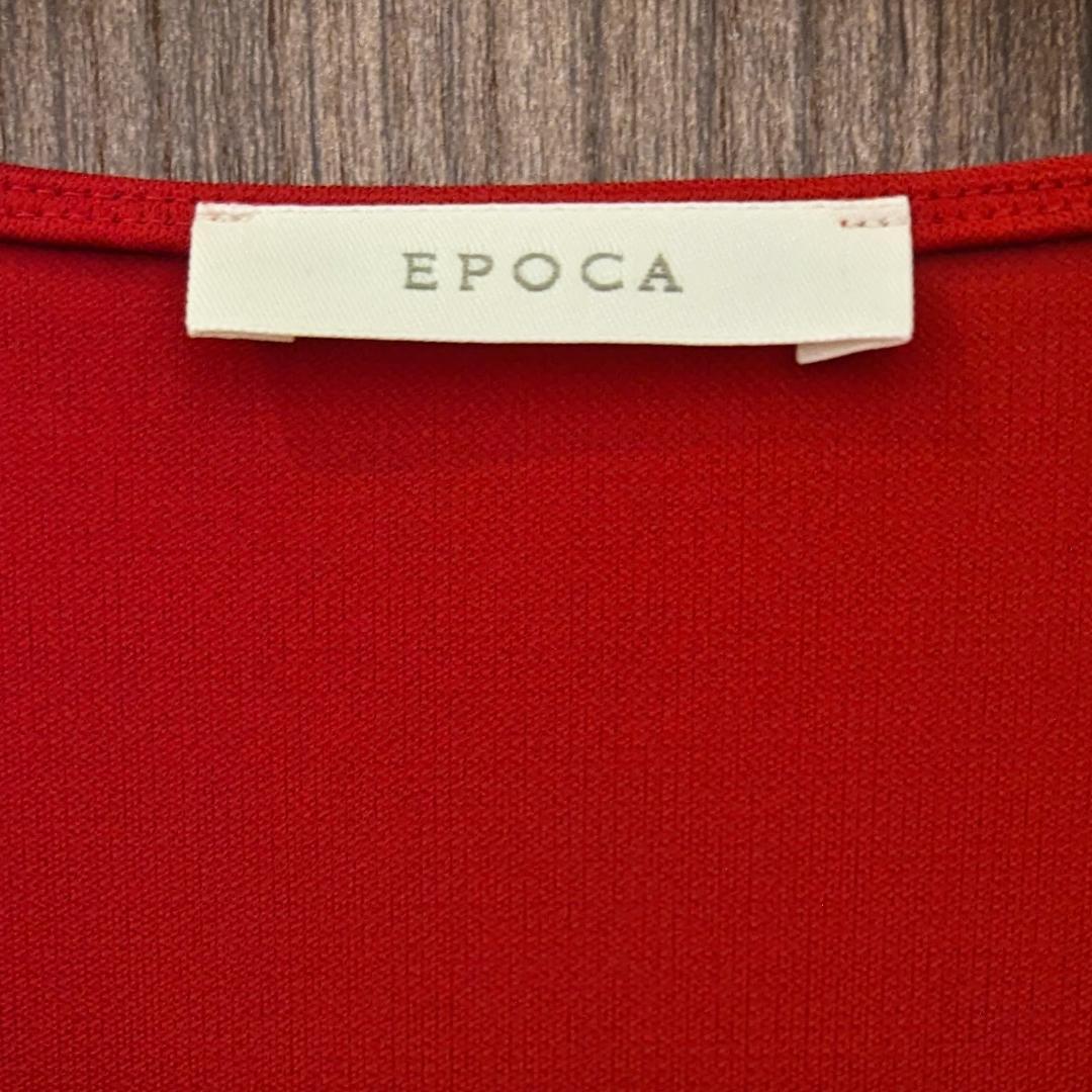 【最終値下げ】 EPOCA ドレープ トップス 40 未使用 タグ付 赤