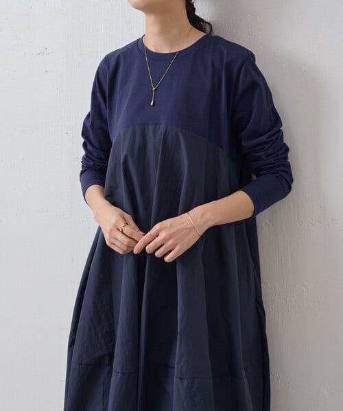 美品 BEARDSLEY マルワンピース　裾バルーン