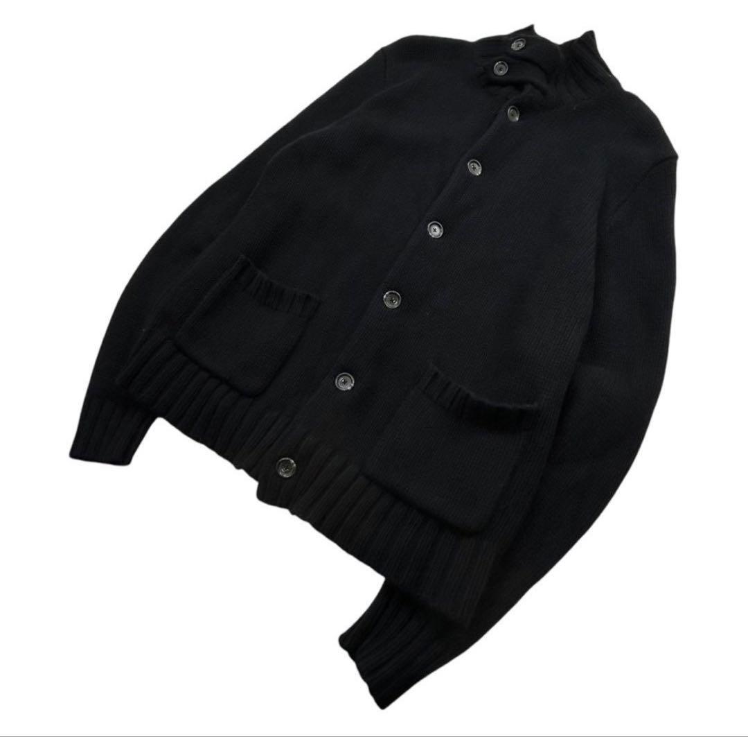 Polo by Ralph Lauren ニットブルゾン　チンスト　エルボー　黒