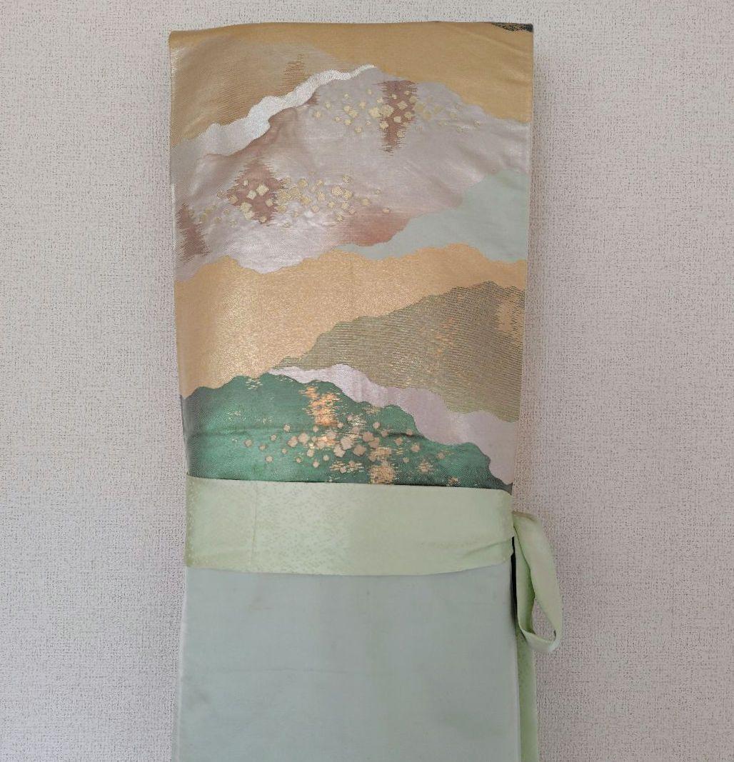 お琴カバー【侘】着物帯 ゆたん油単ハンドメイド 和楽器 正絹 袋帯 生田流山田流