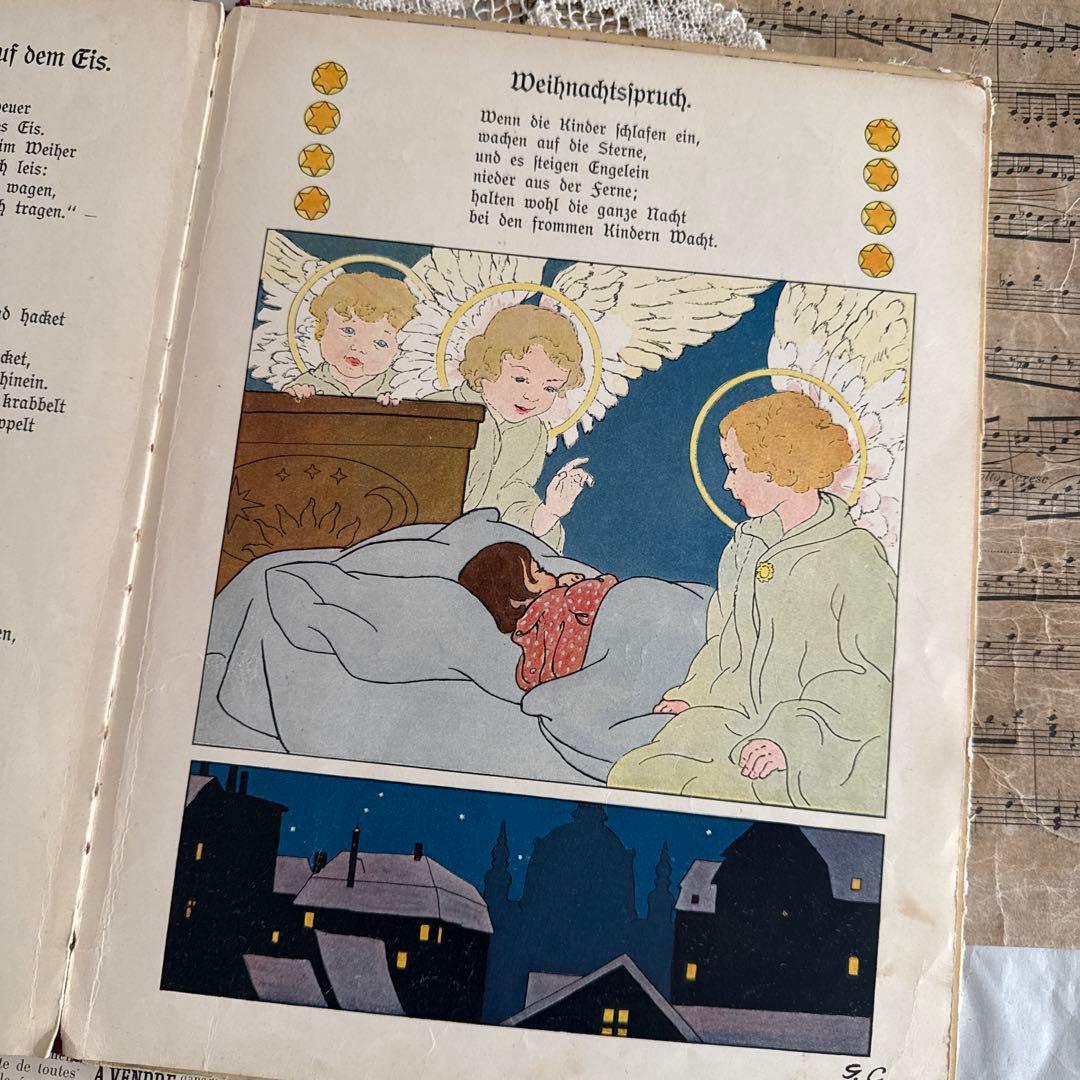 稀少アンティーク可愛い絵本caspariドイツ語　洋書ジャンクジャーナル古書