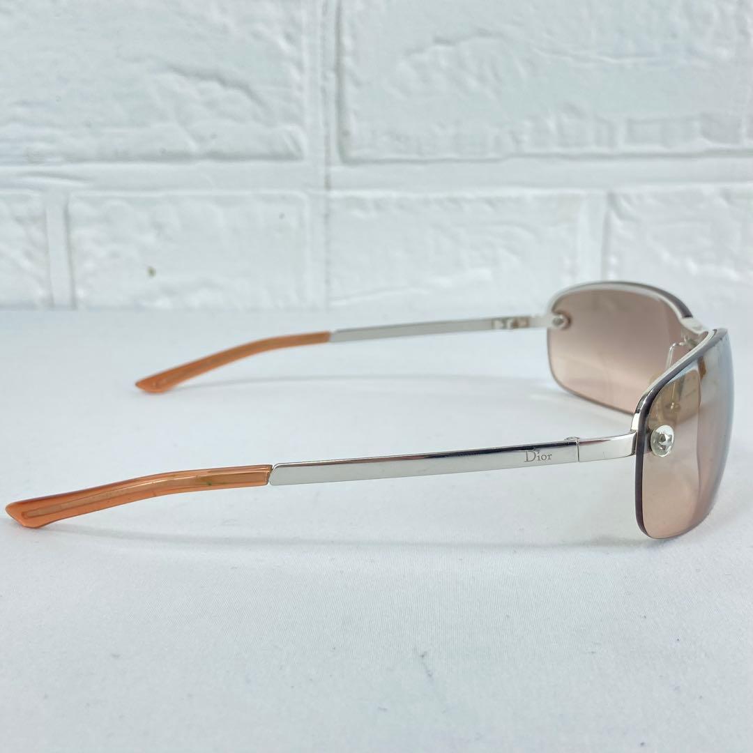 【美品】Christian Dior サングラス　リムレス　ブラウン ケース付き