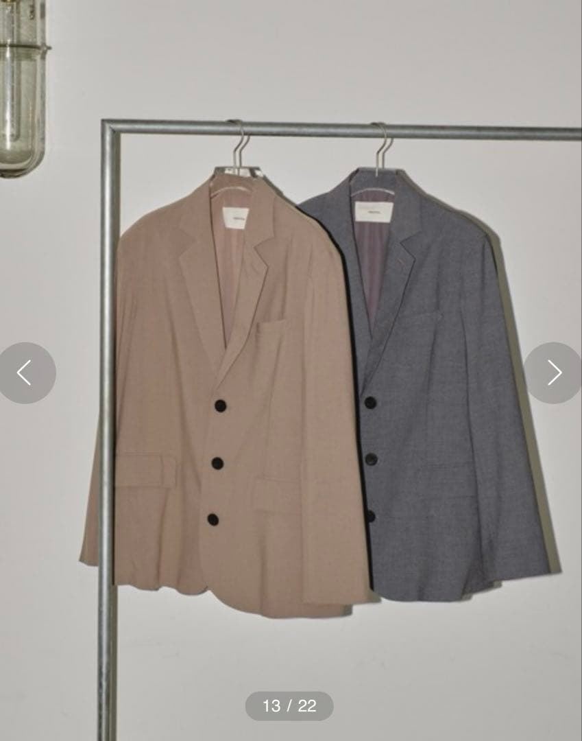 【タグ付き】TODAYFUL ベージュ ヘザーオーバージャケット 36size