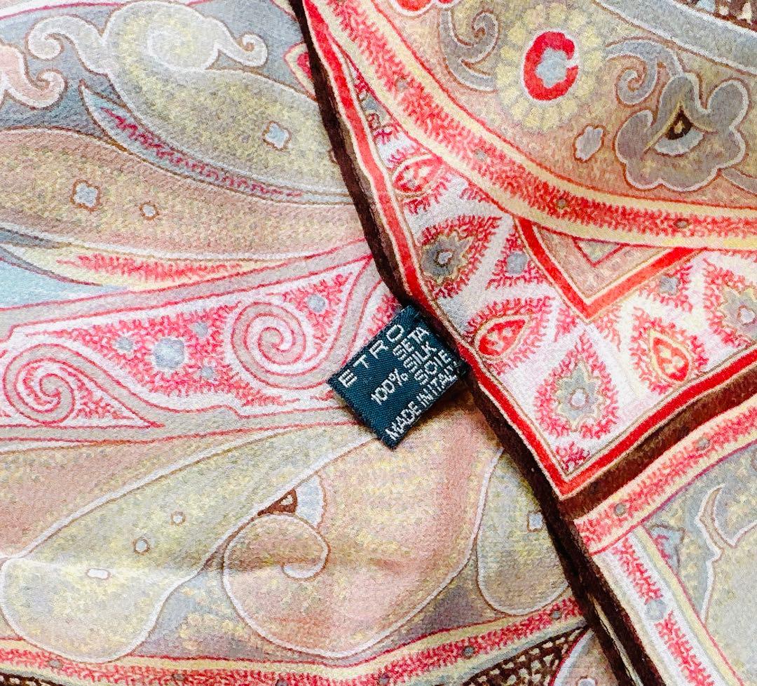 ETRO 薄手のシルク100% ストール