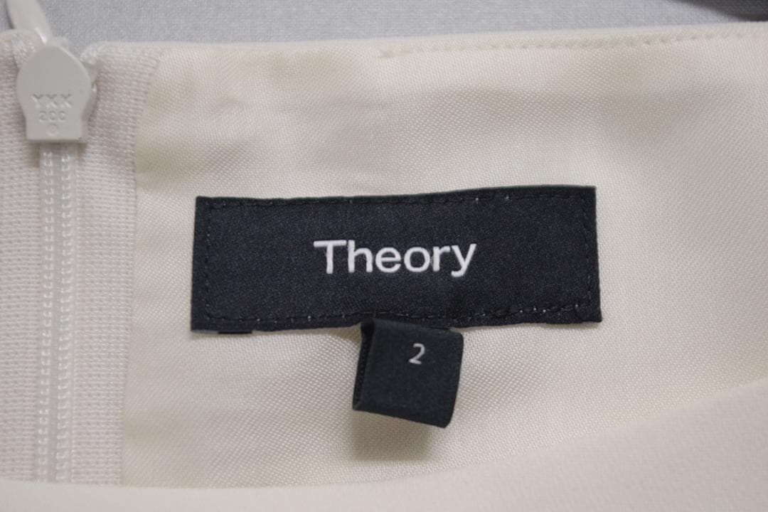 Theory アイボリー ノースリーブ ワンピース❁0054