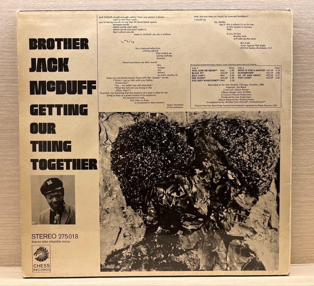 洋楽 Brother Jack McDuff / Getting Our Thing