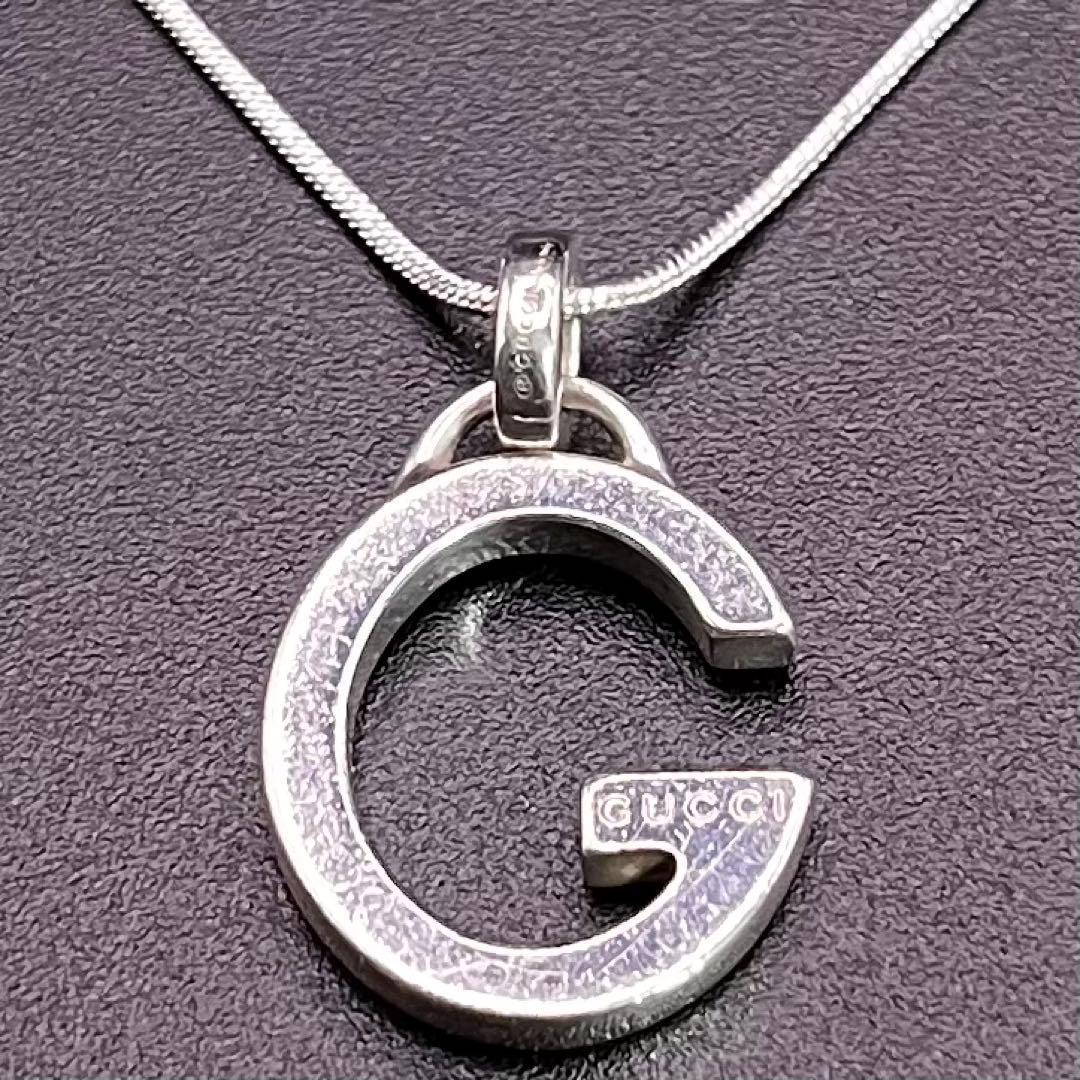 GUCCI グッチ シルバー ネックレス Gロゴ Ag925 社外チェーン