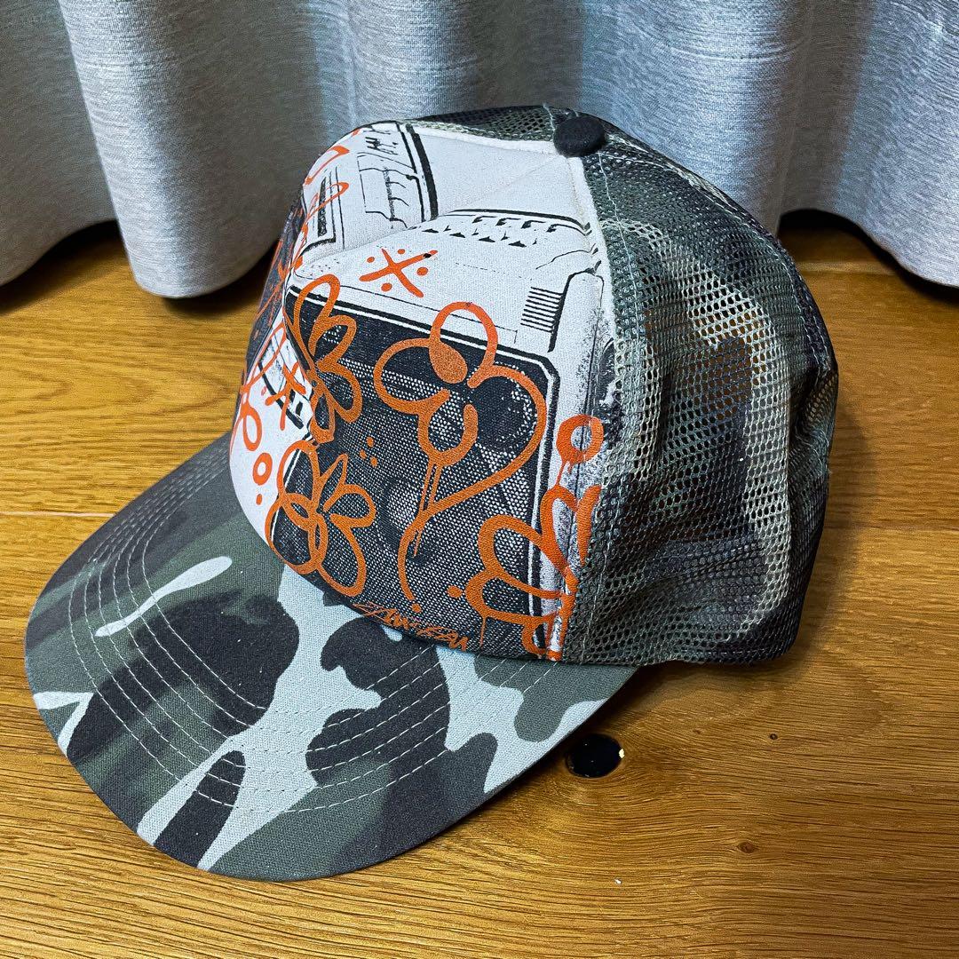 vintage 激レア　未使用　stussy ステューシー　メッシュキャップ