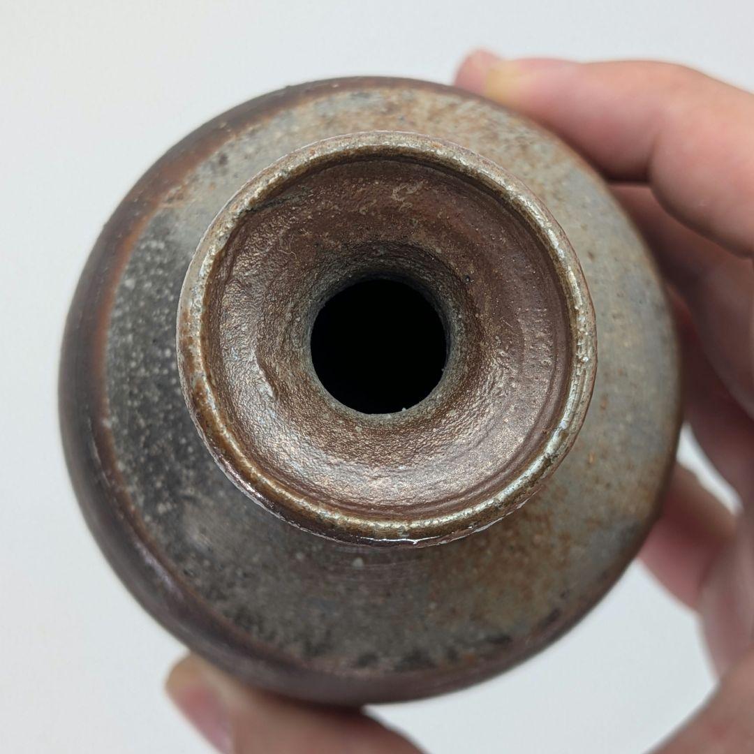 末石高仙 備前焼 徳利 共箱栞 金彩 とっくり 酒器 食器 一輪挿し花入 花器