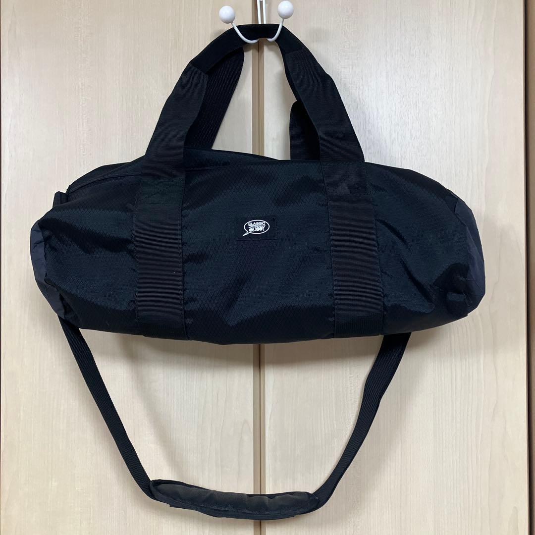 レア？STUSSY CLASSIC ブラック ドラムバッグ