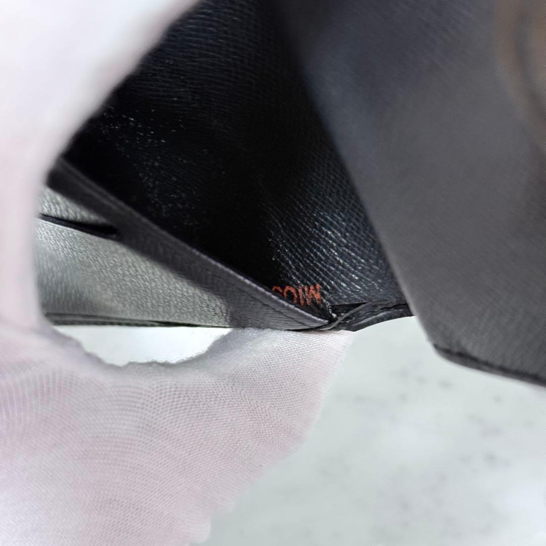 LOUIS VUITTON ルイヴィトン エピ 二つ折り財布 ブラック 黒