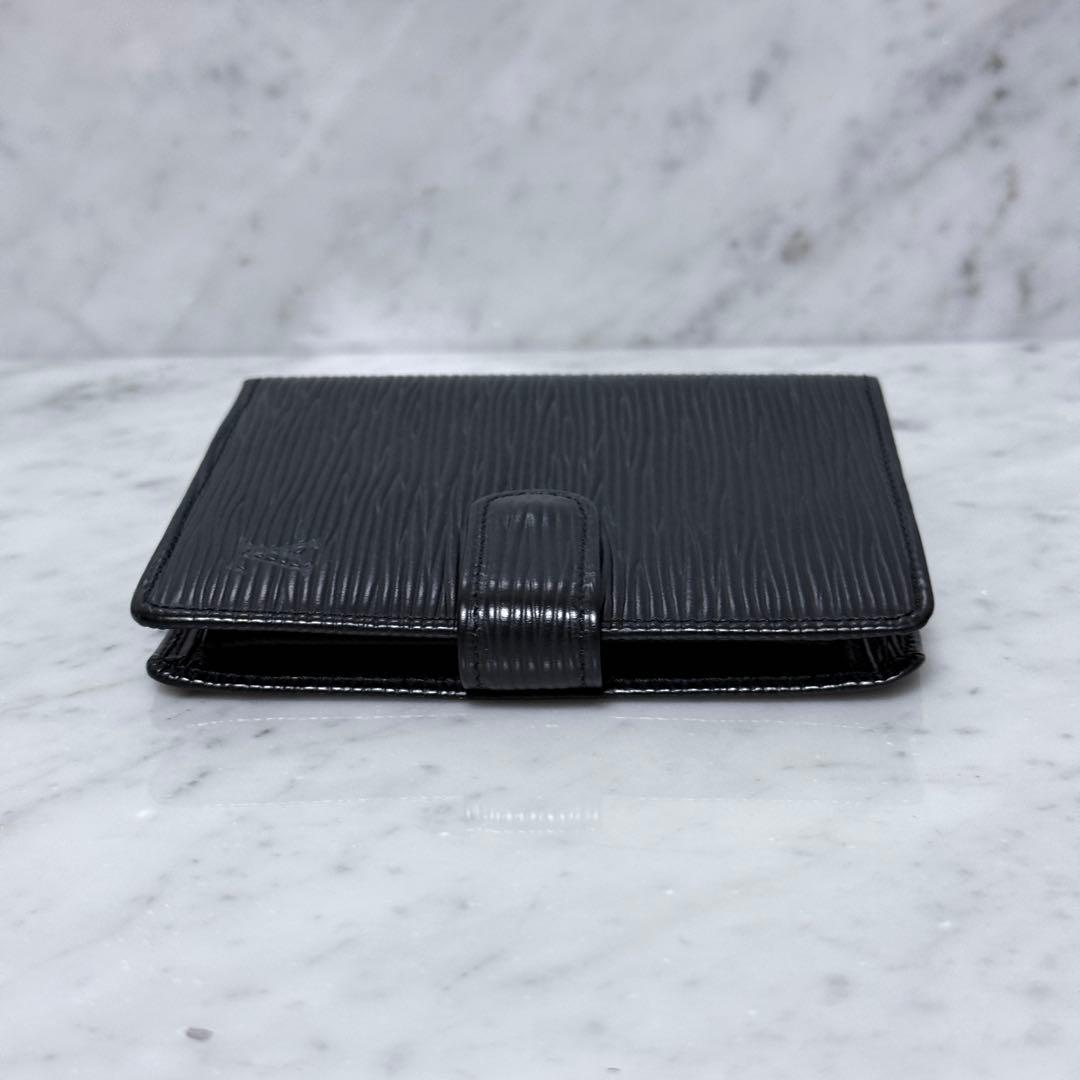LOUIS VUITTON ルイヴィトン エピ 二つ折り財布 ブラック 黒
