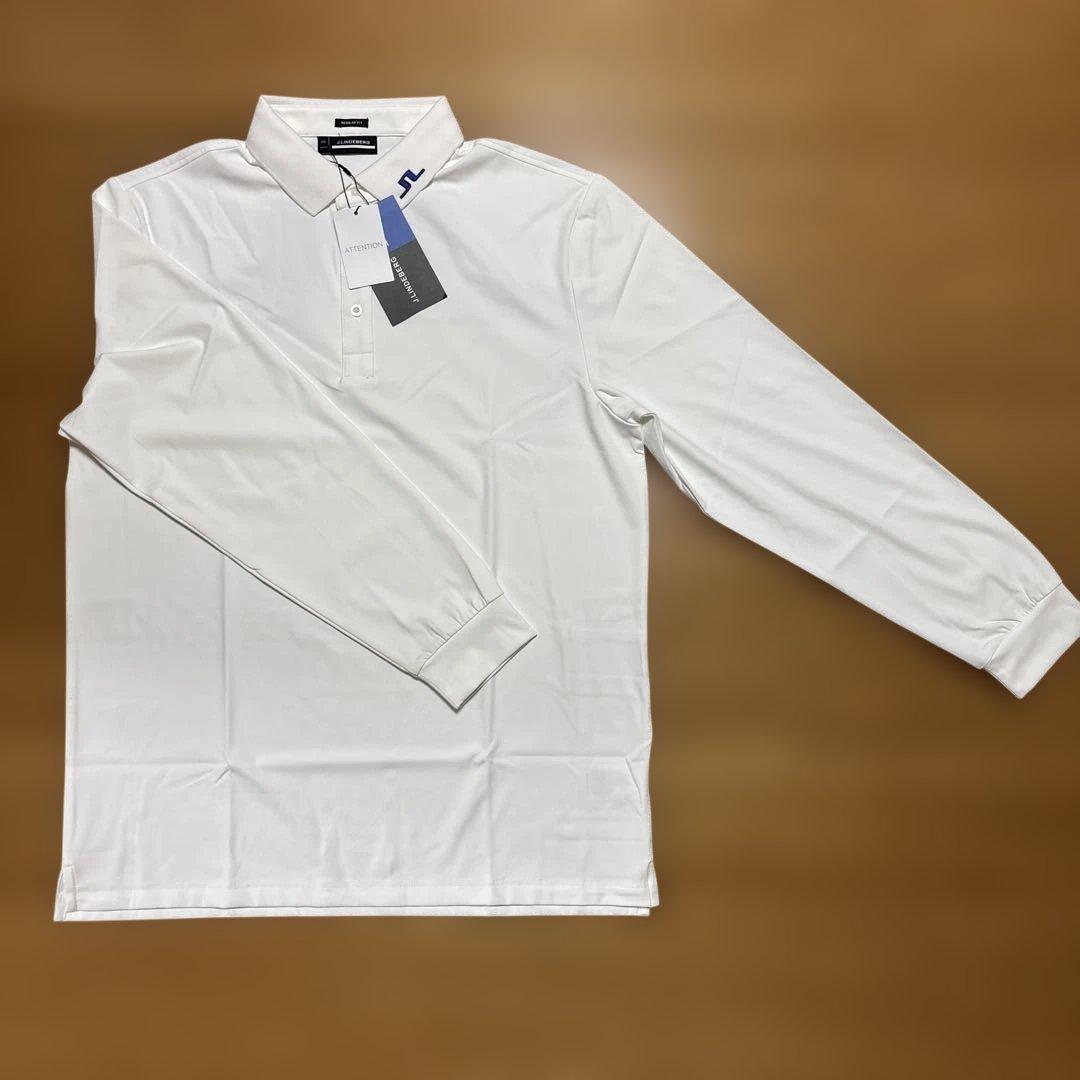 ☆新品☆J.LINDEBERG ジェイリンドバーグホワイト 長袖ポロシャツXXL