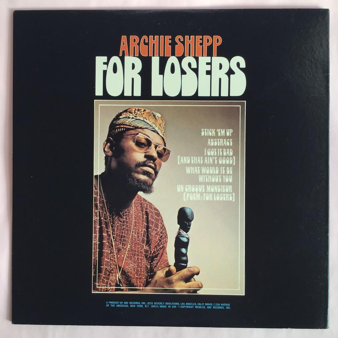 【スピリチュアルジャズ】Archie Shepp For Losers LP