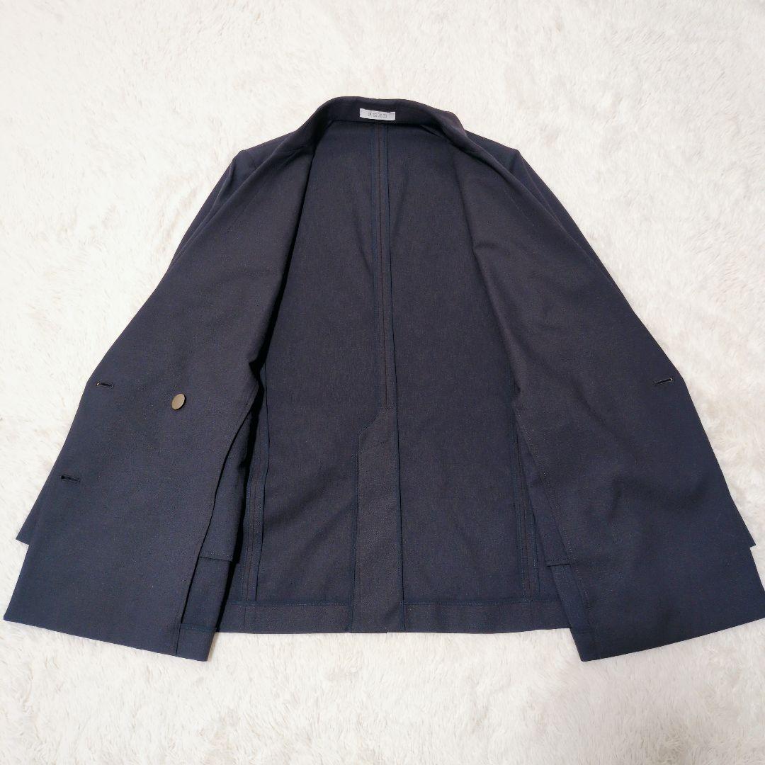 PLST プラステ ダブルブレスト ジャケット 紺ブレ 金ボタン