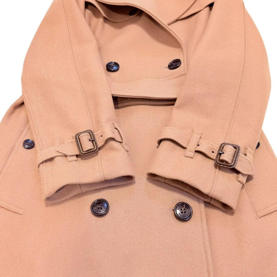 【美品/高級カシミヤ】 BURBERRY 腰ベルト トレンチコート マキシ丈