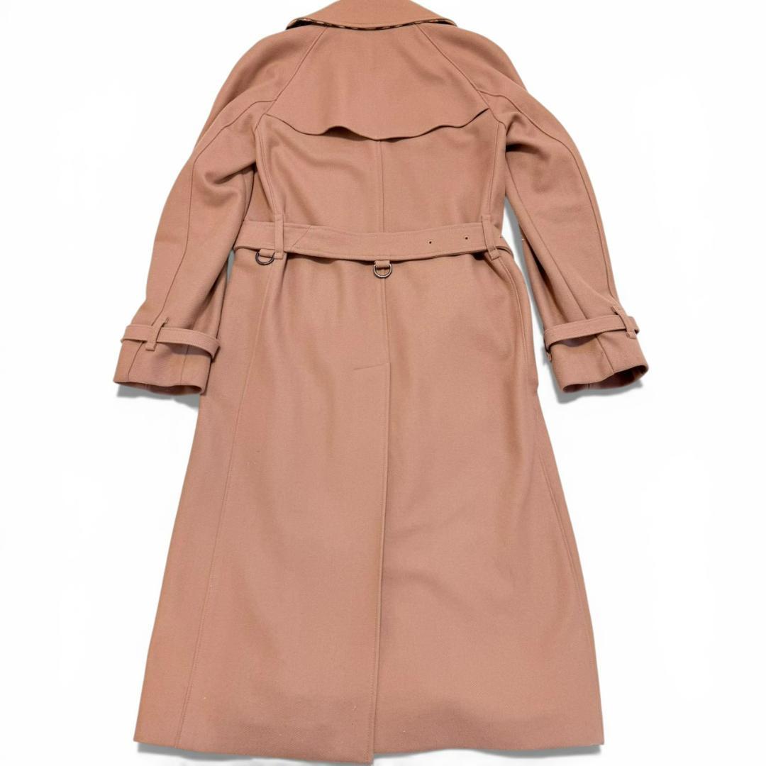 【美品/高級カシミヤ】 BURBERRY 腰ベルト トレンチコート マキシ丈