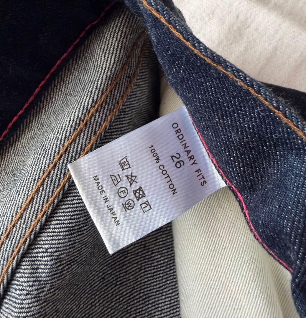 【美品】Ordinary fits 5P アンクル デニムパンツ