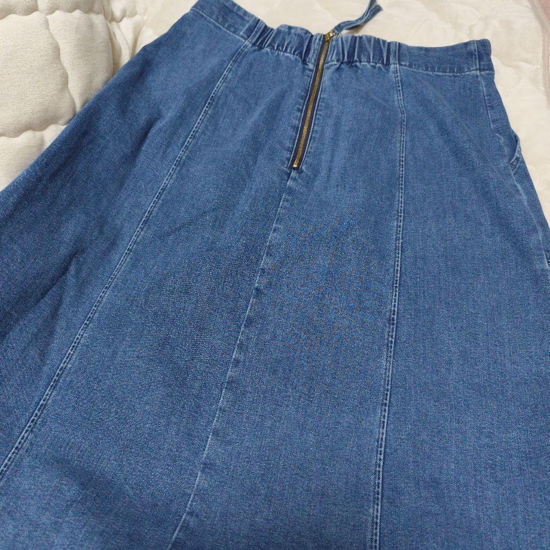 組曲　　デニムスカート　K/DENIM　バックジップ