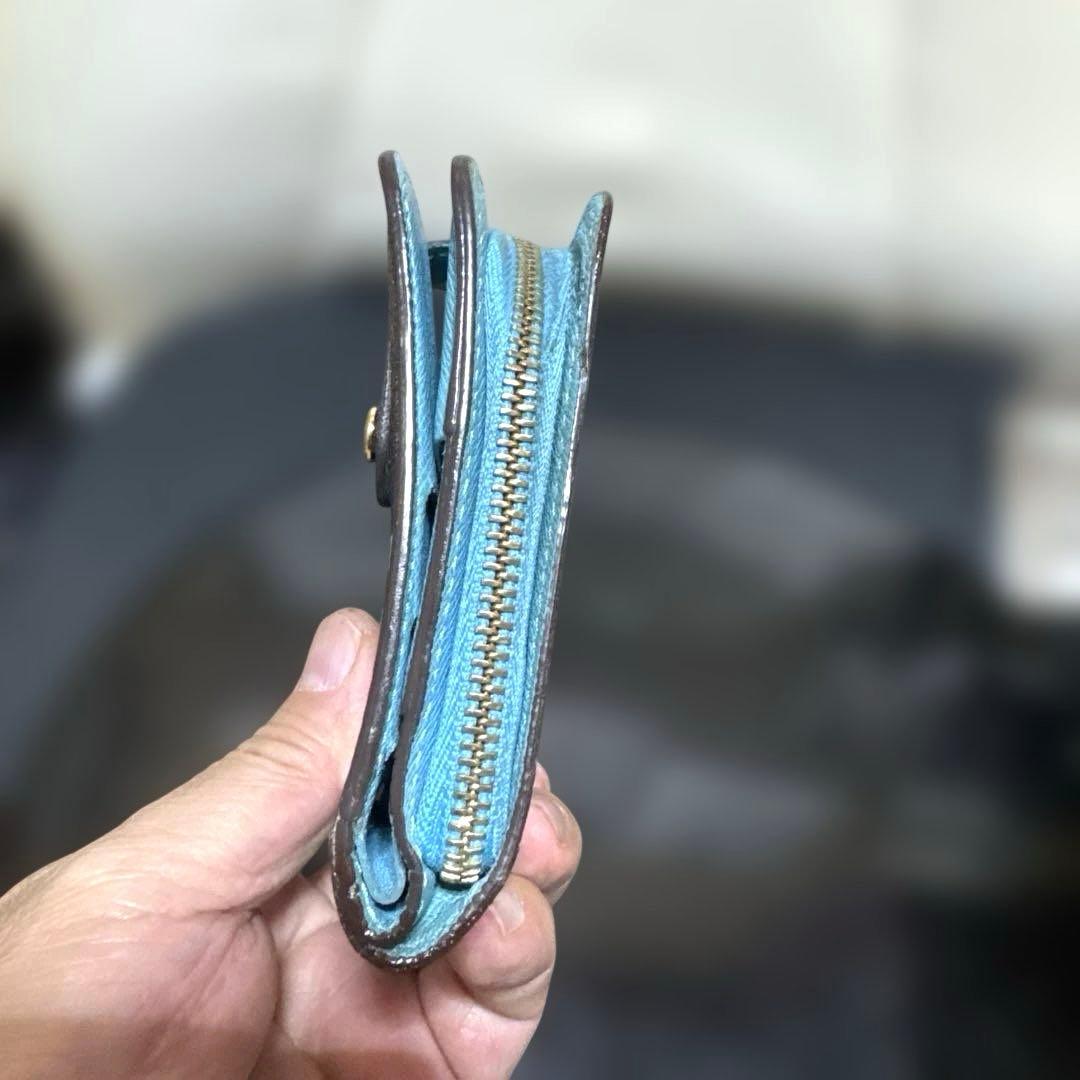 ⑤☆良品☆ モノグラムグルーム コンパクトジップ折財布 ベルボーイ