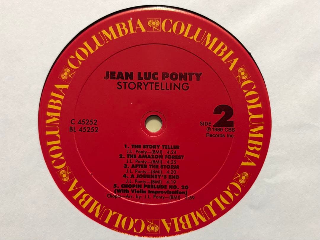 JEAN-LUC PONTY STORYTELLING レアUSオリジナルLP