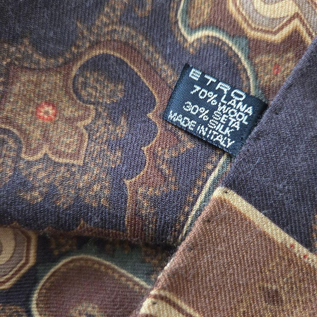 【ETRO】 エトロ ペイズリー柄 大判ストール ショール