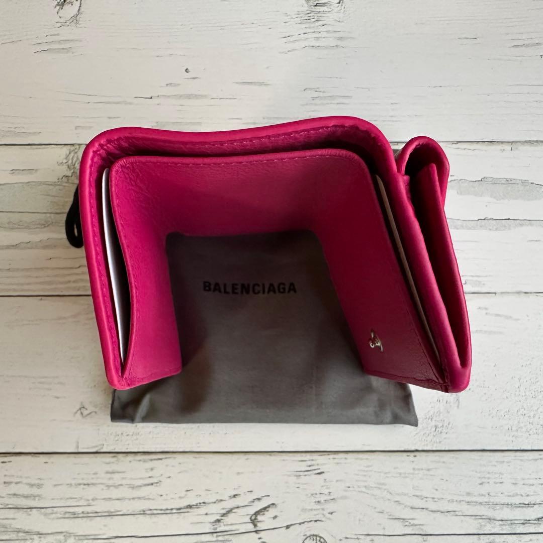 【BALENCIAGA】バレンシアガ ペーパーミニ 三つ折り財布