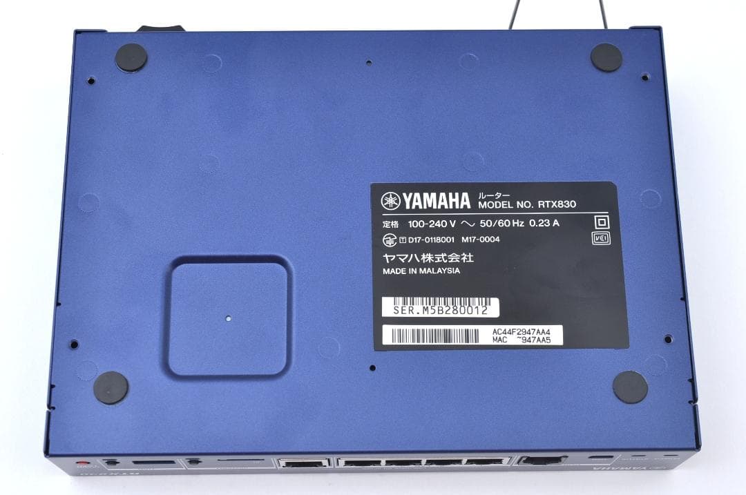 YAMAHA RTX830 ギガアクセス VPN ルーター TA1676