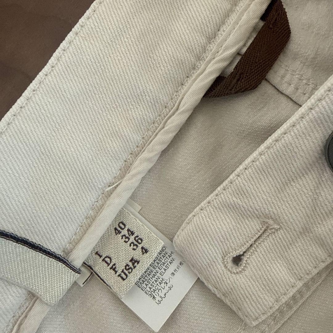 BRUNELLO CUCINELLI ホワイトデニムパンツ 40