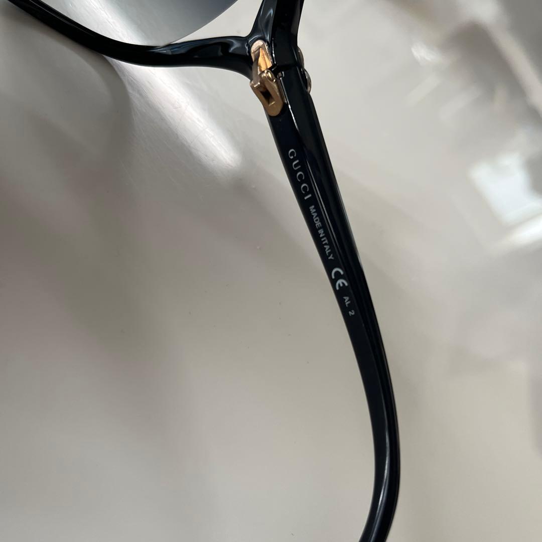 GUCCI ブラック サングラス GGパターン ケース付き