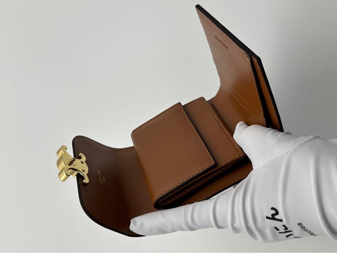 CELINE ブラウン 三つ折り財布