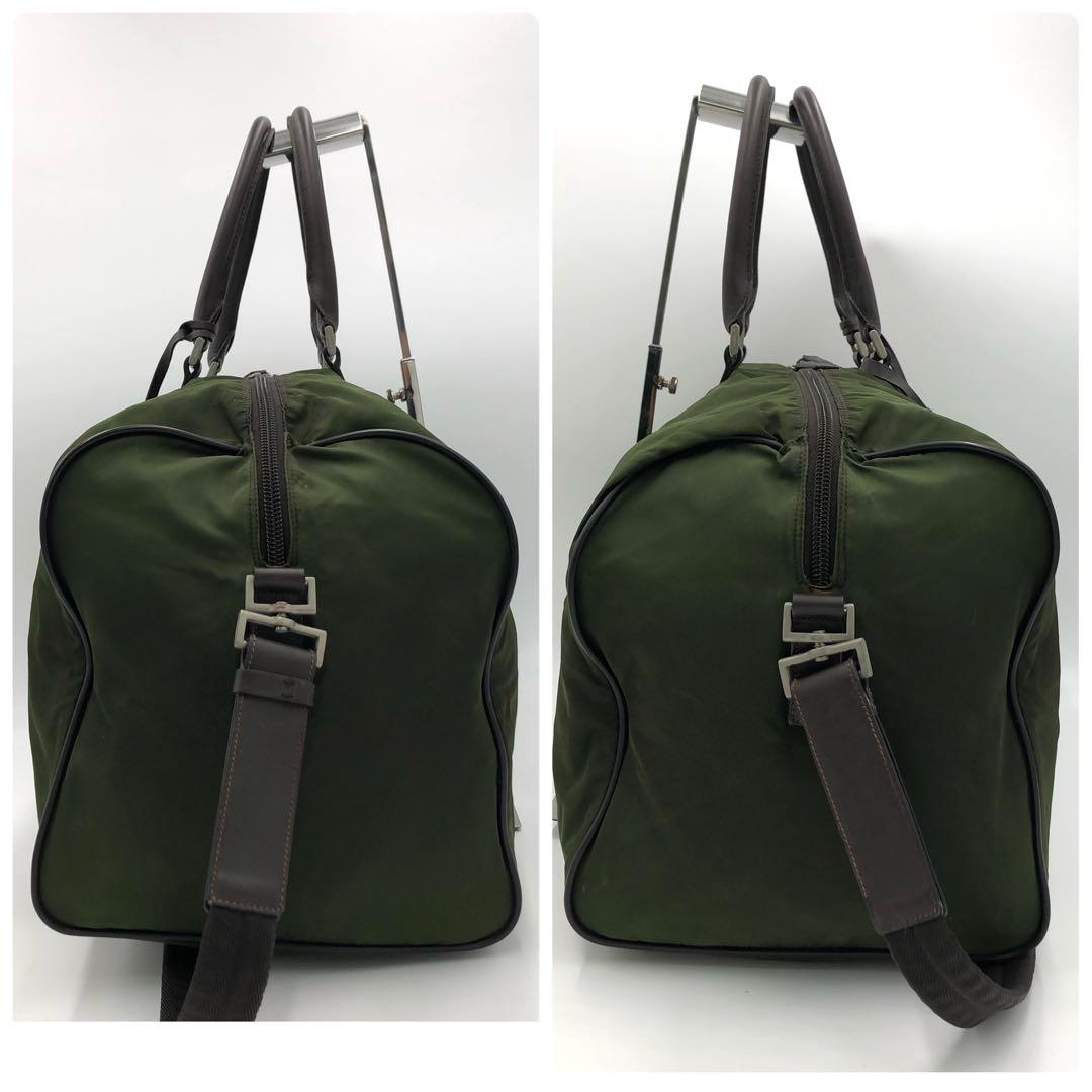 【美品✨】プラダ 2way ボストンバッグ ショルダーバッグ ナイロン 南京錠