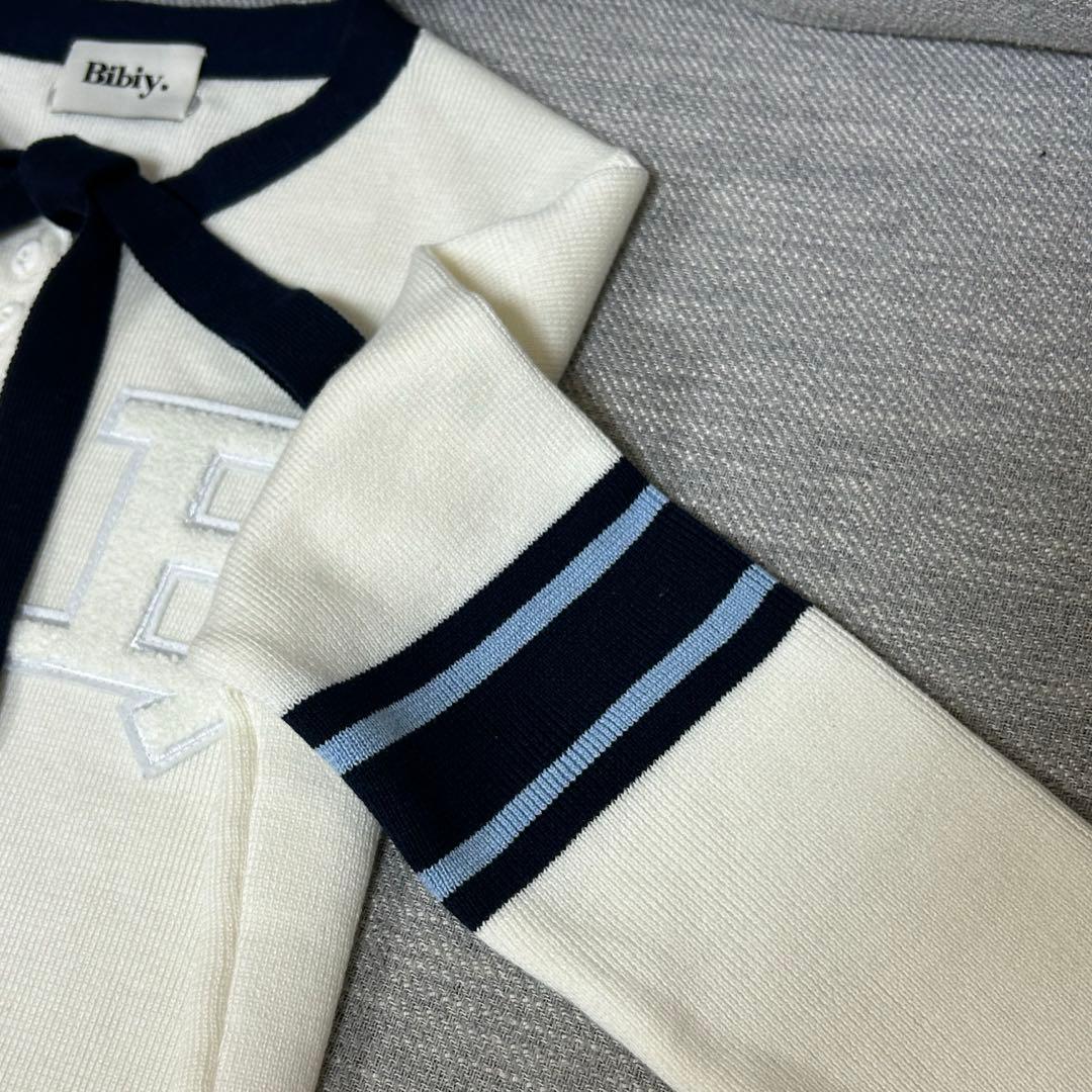 Bibiy B. CLUB TIE CARDIGAN 白