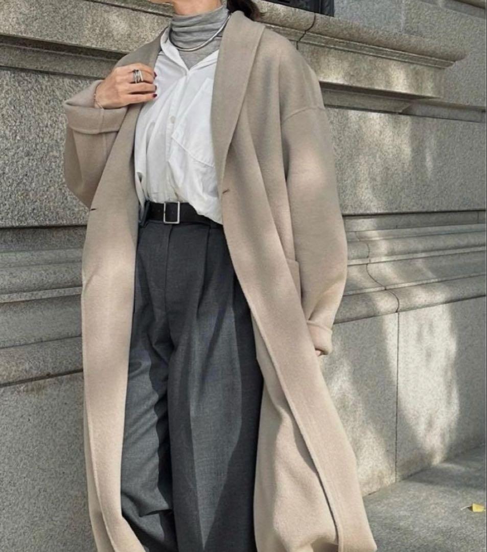 na.e コート Shawl Collar Wool Coat 美品