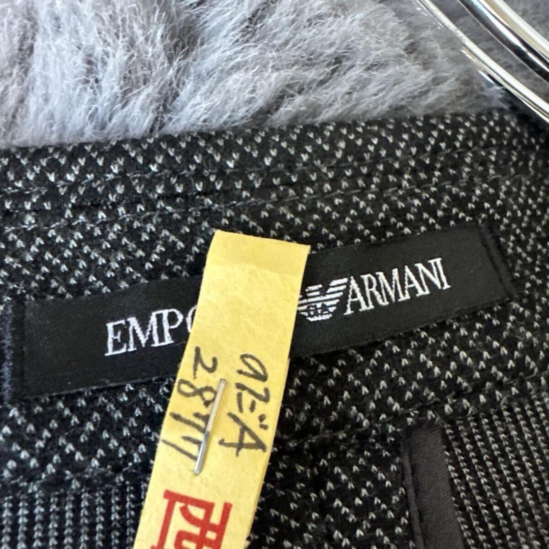 XXXL EMPORIO ARMANI テーラードジャケット アンコン グレー