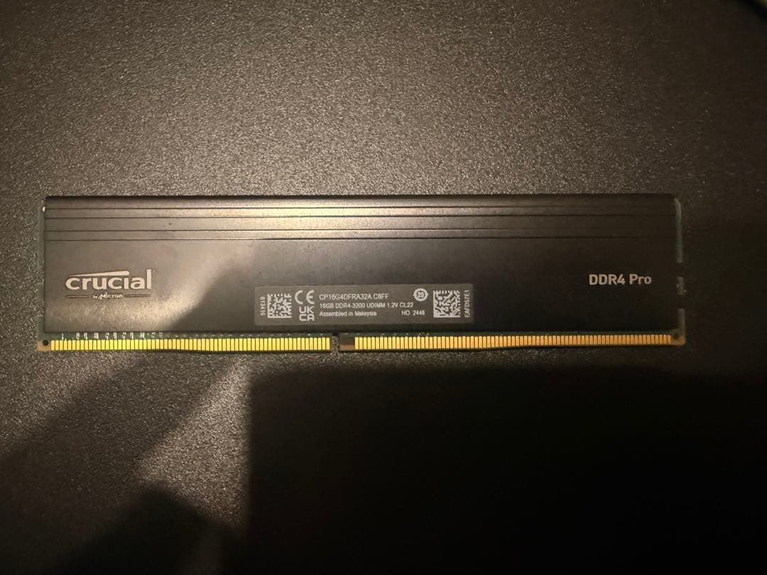 crucial DDR4 メモリー 16gb×2 （中古動作品）