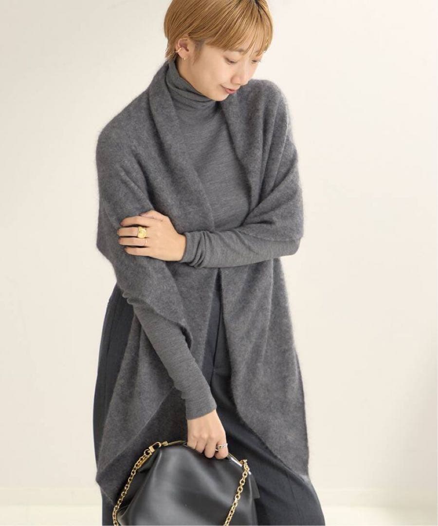 【美品】Plage グレー ファー マフラー スカーフ