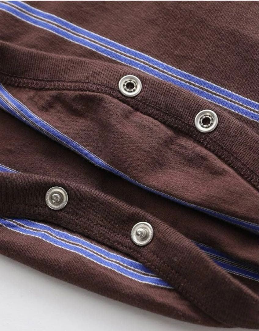 超人気TanC TOKYO STRIPEPOLO ROMPERS トップス