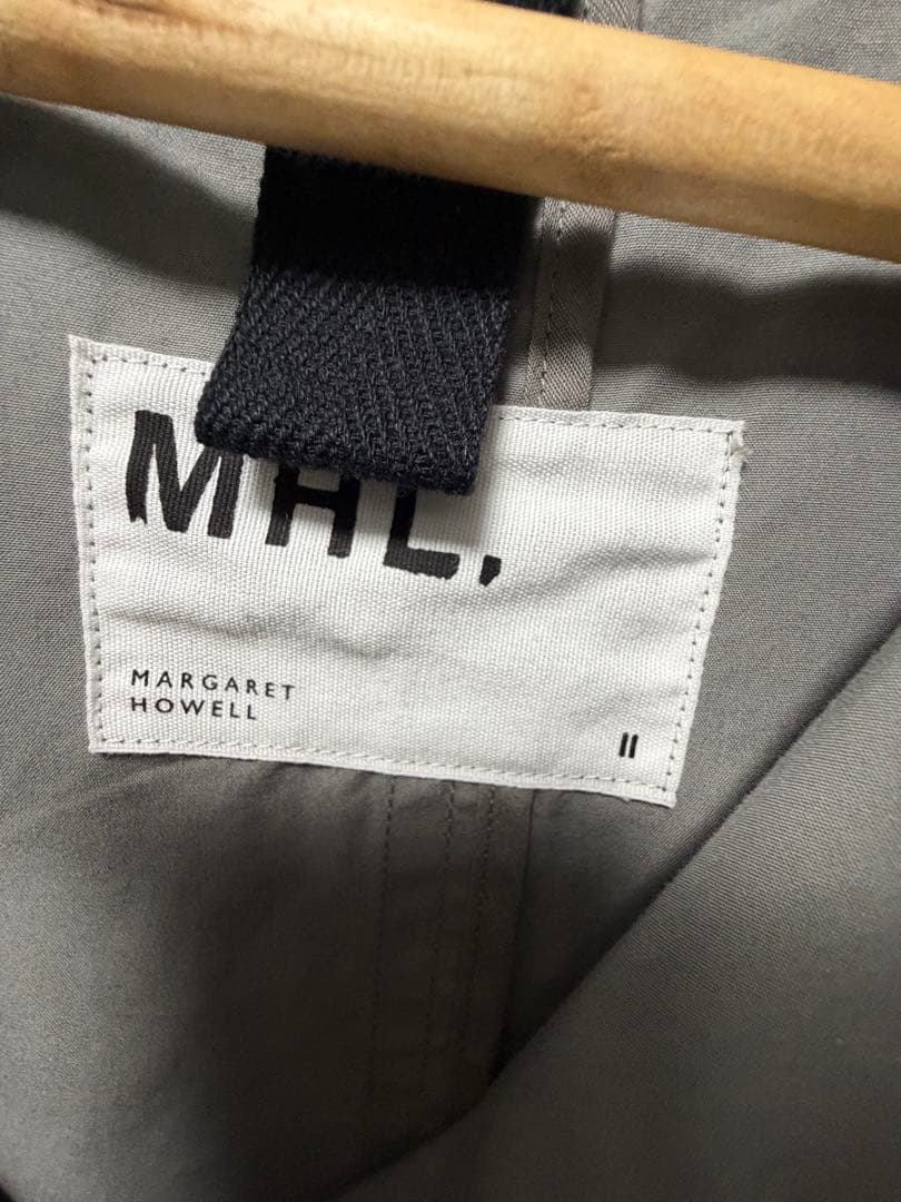 MHL PROOFED COTTON POPLIN ステンカラーコートサイズII