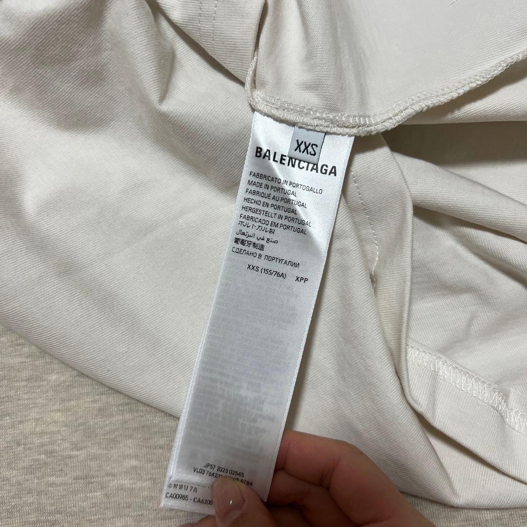BALENCIAGA ロゴホワイト Tシャツ UNISEX