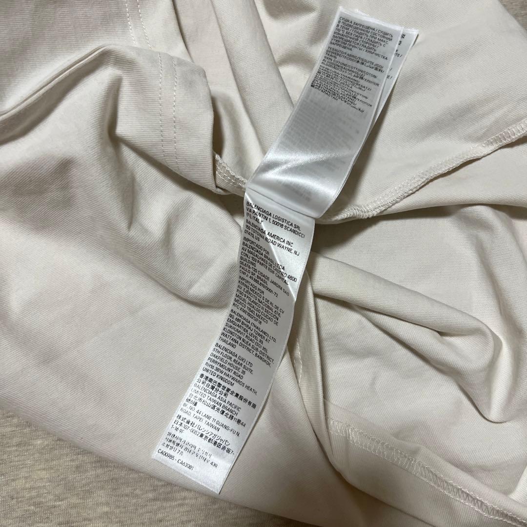 BALENCIAGA ロゴホワイト Tシャツ UNISEX
