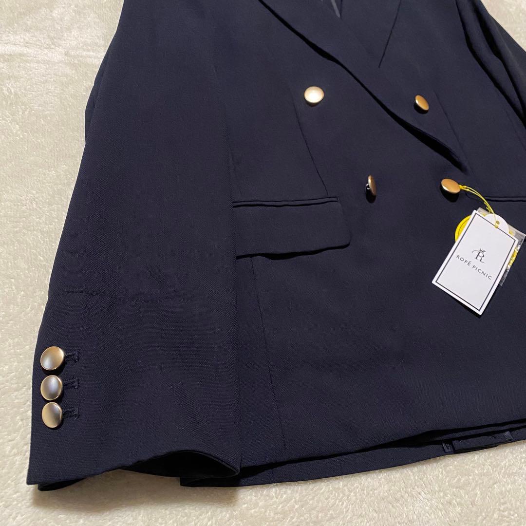 【未使用•タグ付✨】ロペピクニック 25SS カナパ金ボタンジャケット 紺 40