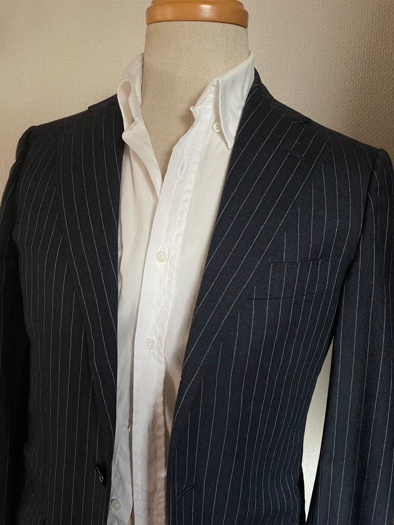 42 XS CARUSO ジャケット　E.THOMAS ネイビー 美品