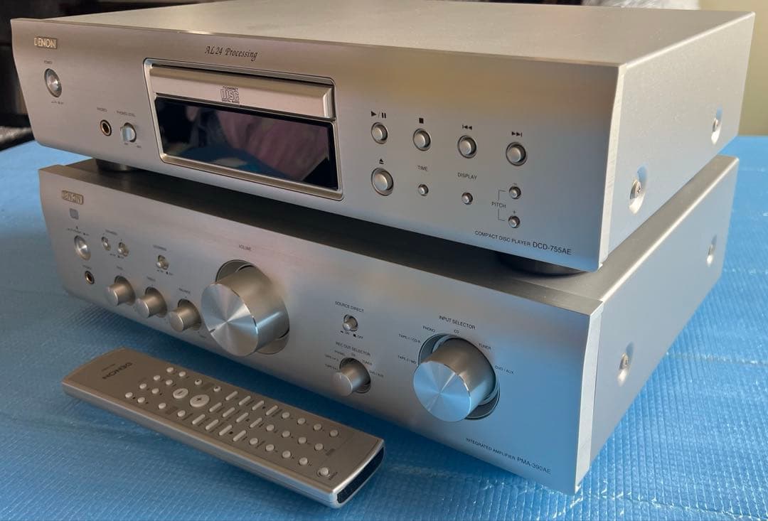 【完動品】DENON PMA-390AEアンプ DCD-755AE CDプレーヤ