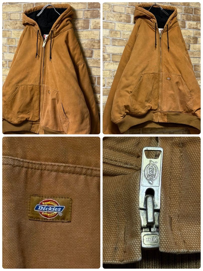 ディッキーズ　ダック地　アクティブジャケット　中綿　ビッグシルエット　5XL