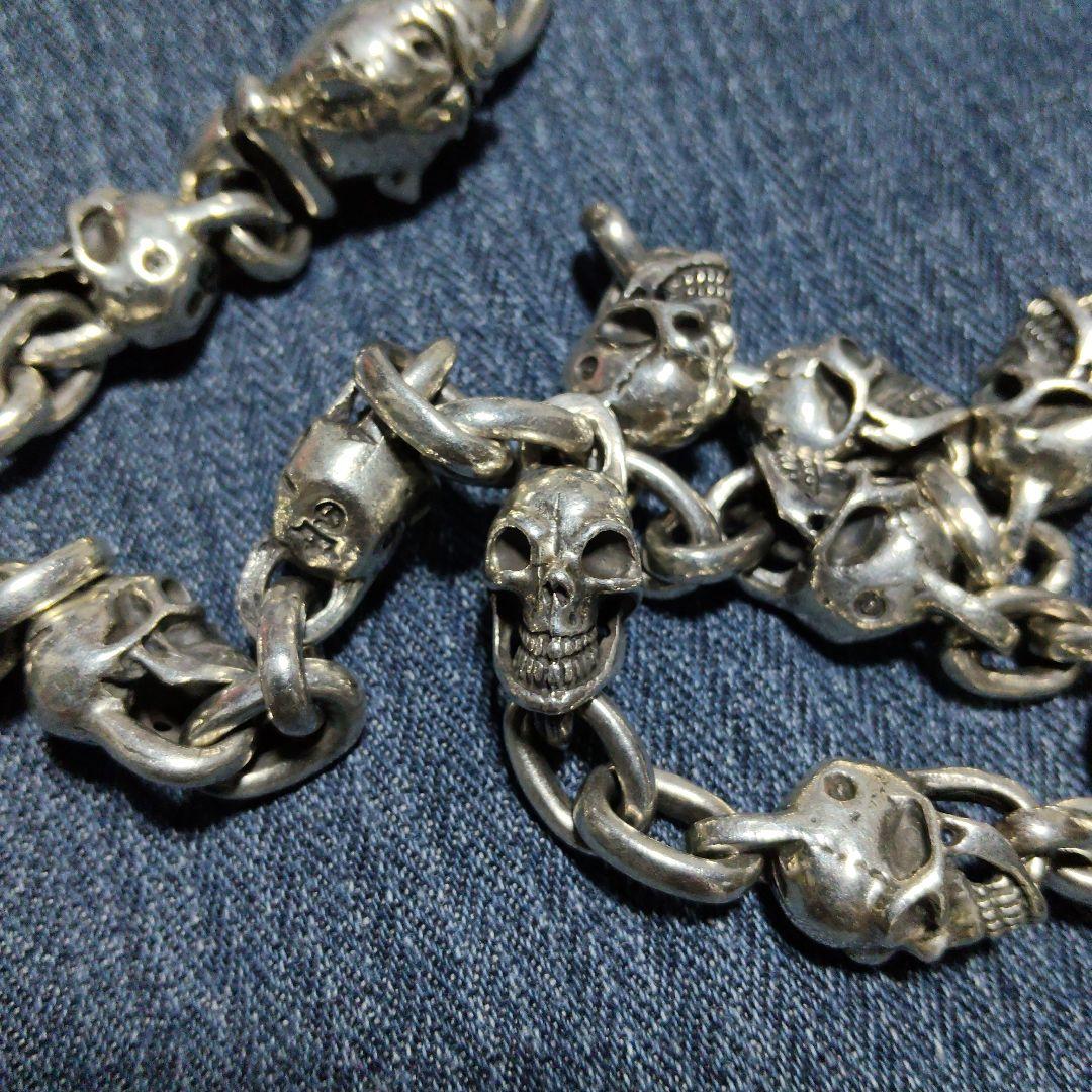 シルバー925　STERLING　スカルウォレットチェーン